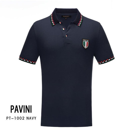 Pavini Men's Polo Shirt (PT-1002 Navy)